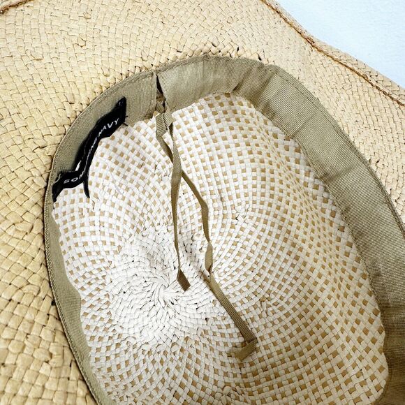 Something Navy Woven Panama Sun Hat One Size - Picture 8 of 9